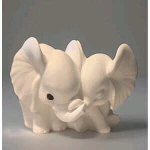 Vintage White Elephants Fine Bone China Designed By Freeman For GG George Good